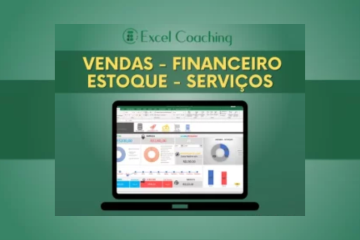 Planilha Controle Vendas, Financeiro, Estoque e Serviços