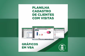 Planilha Cadastro De Clientes Com Visitas, Gráficos Em Vba