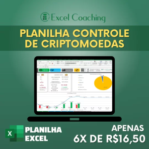 Planilha de Criptomoedas Controle de Bitcoin Excel