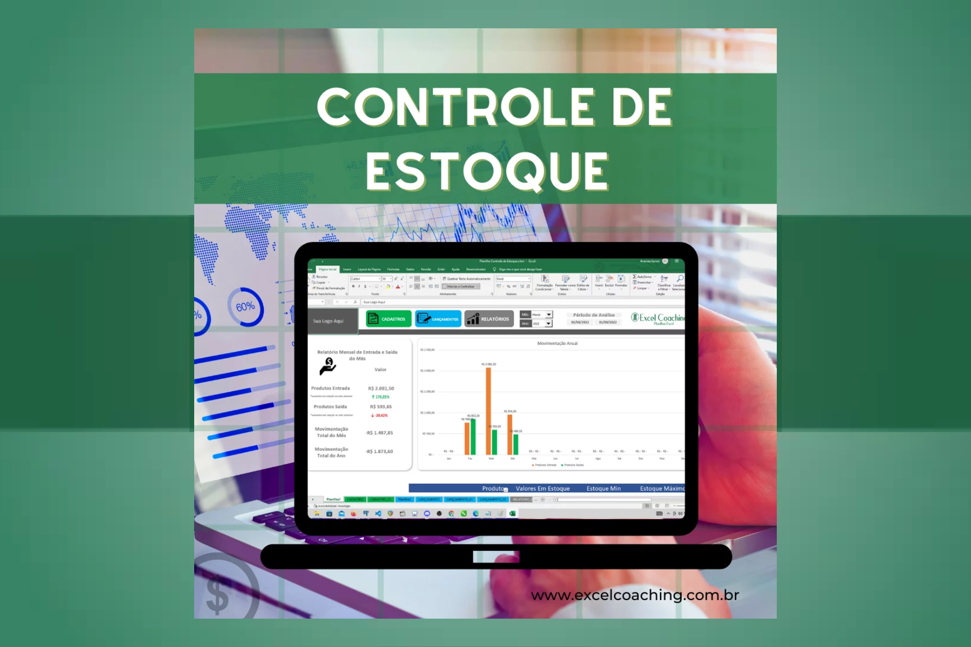 Arquivo De Planilha De Controle De Estoque No Excel Planejamento Estratégico 7813